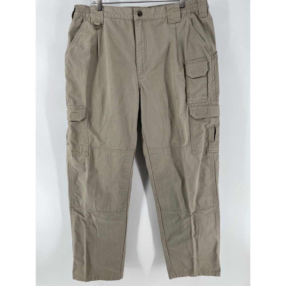 5.11 Tactical‎ Cargo Pants Men 38x30* Khaki Cotton Canvas Utility 511 Workwear